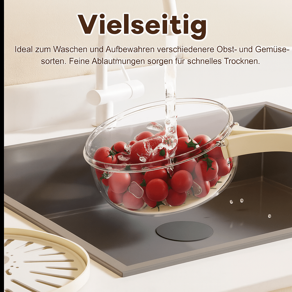 2 - in - 1 Abtropfkorb & Aufbewahrungsbox - wagnershop24.com