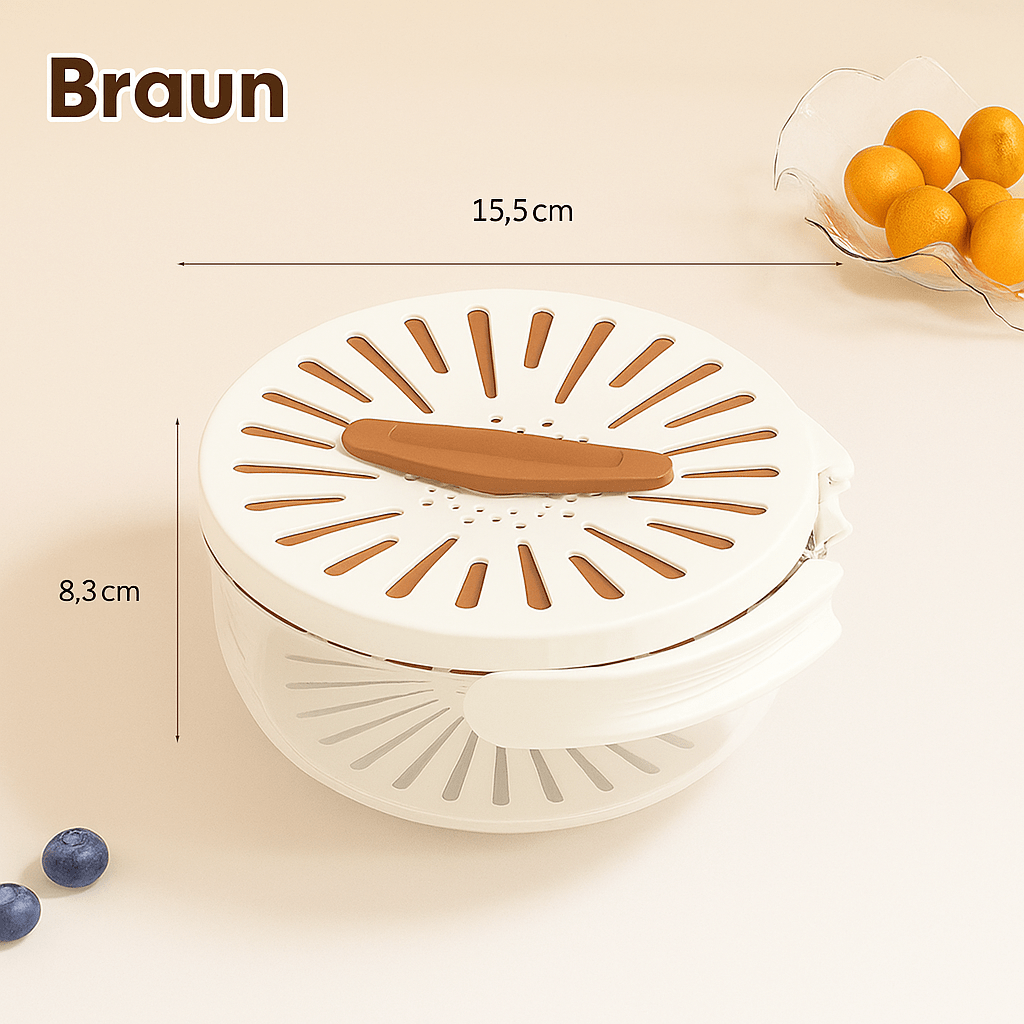 2 - in - 1 Abtropfkorb & Aufbewahrungsbox - wagnershop24.com