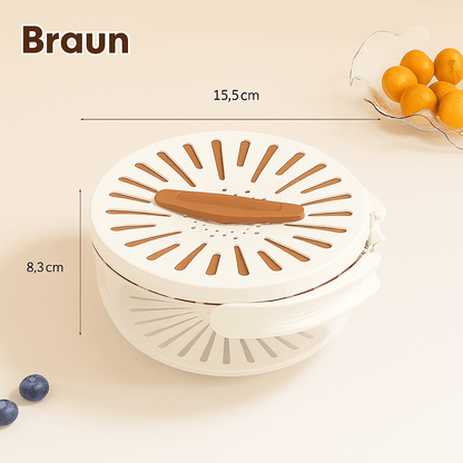 2 - in - 1 Abtropfkorb & Aufbewahrungsbox - wagnershop24.com