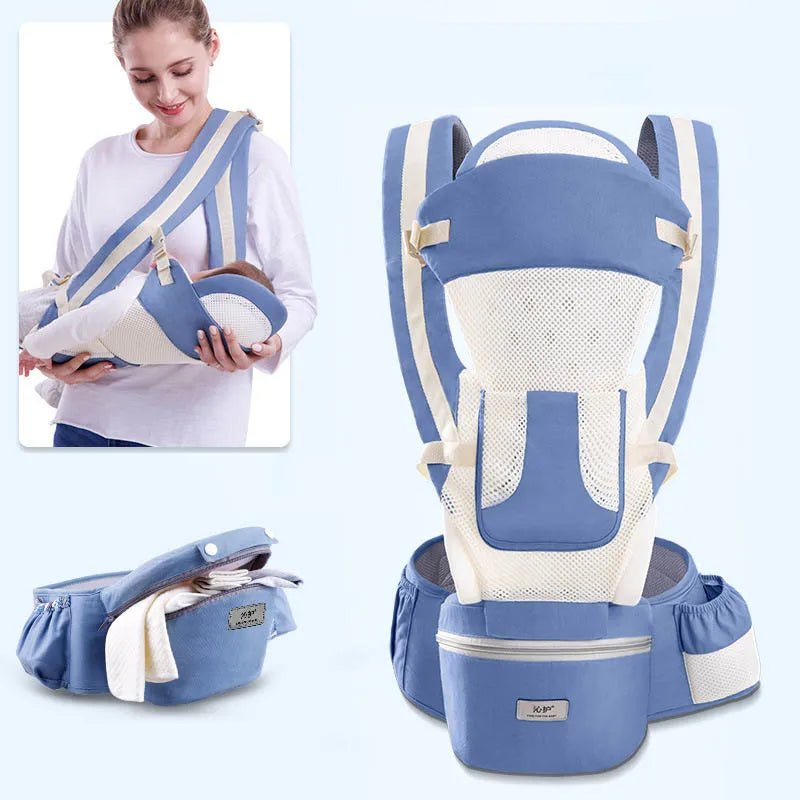Ergonomic Baby Carrier Backpack Infant Baby Hipseat Carrier Front Facing Ergonomic Kangaroo Baby Wrap Sling Travel Backpack - wagnershop24.com
