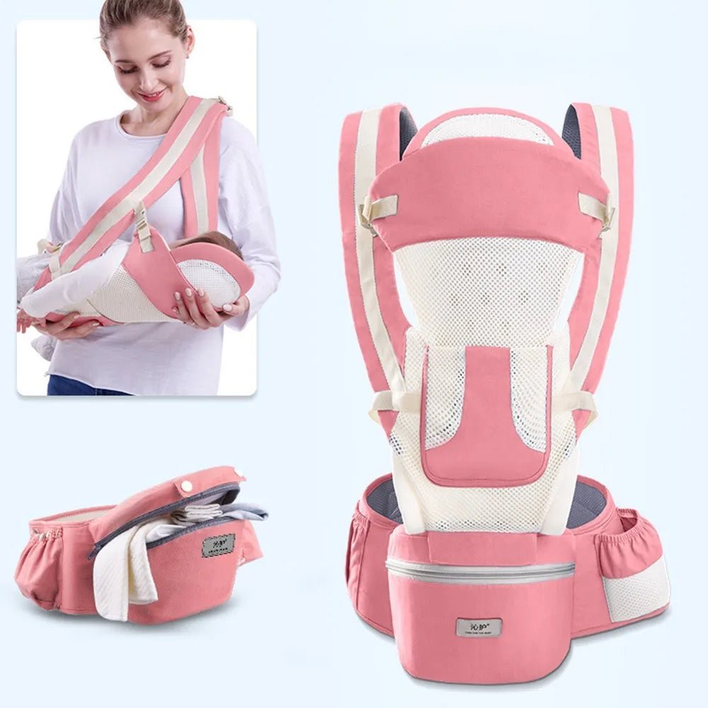 Ergonomic Baby Carrier Backpack Infant Baby Hipseat Carrier Front Facing Ergonomic Kangaroo Baby Wrap Sling Travel Backpack - wagnershop24.com