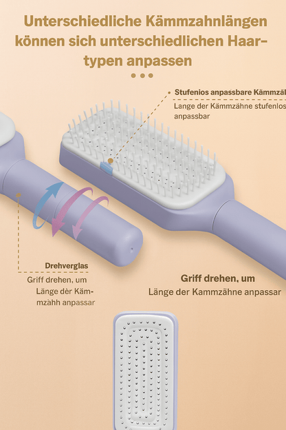 Haarbürste mit Selbstreinigungsfunktion - wagnershop24.com