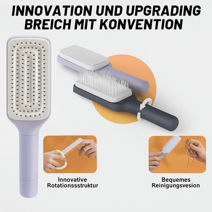 Haarbürste mit Selbstreinigungsfunktion - wagnershop24.com