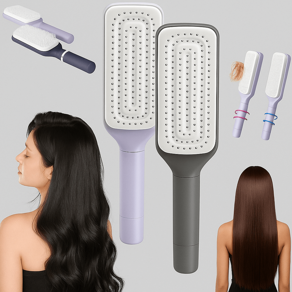 Haarbürste mit Selbstreinigungsfunktion - wagnershop24.com