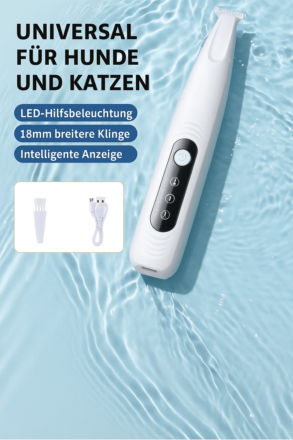 Hunde und Katzen Pfoten Schneider mit LED - Licht - wagnershop24.com