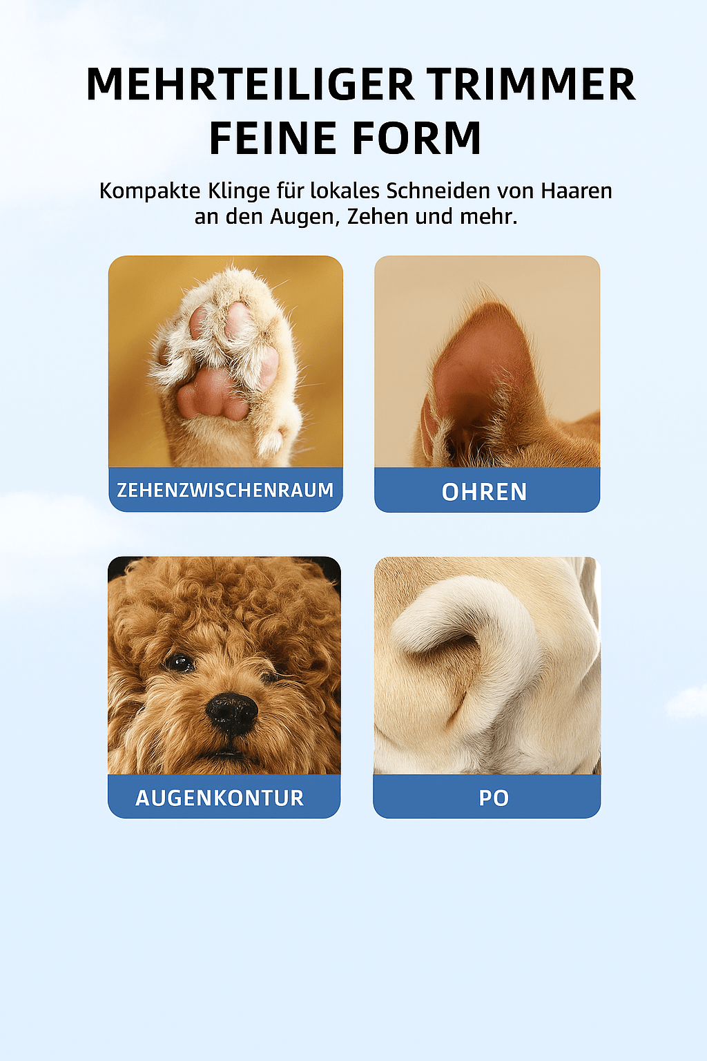 Hunde und Katzen Pfoten Schneider mit LED - Licht - wagnershop24.com