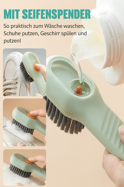 Multifunktionale Reinigungsbürste mit Seifenspender - wagnershop24.com